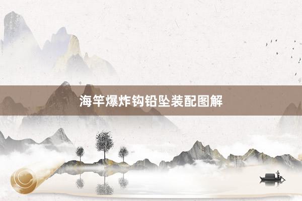 海竿爆炸钩铅坠装配图解